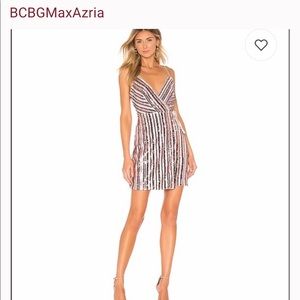 BCBG Sparkly Wrap Dress